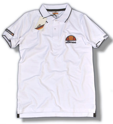 Ellesse Retro 1959 Italian Sporting Polo Shirt White Preview